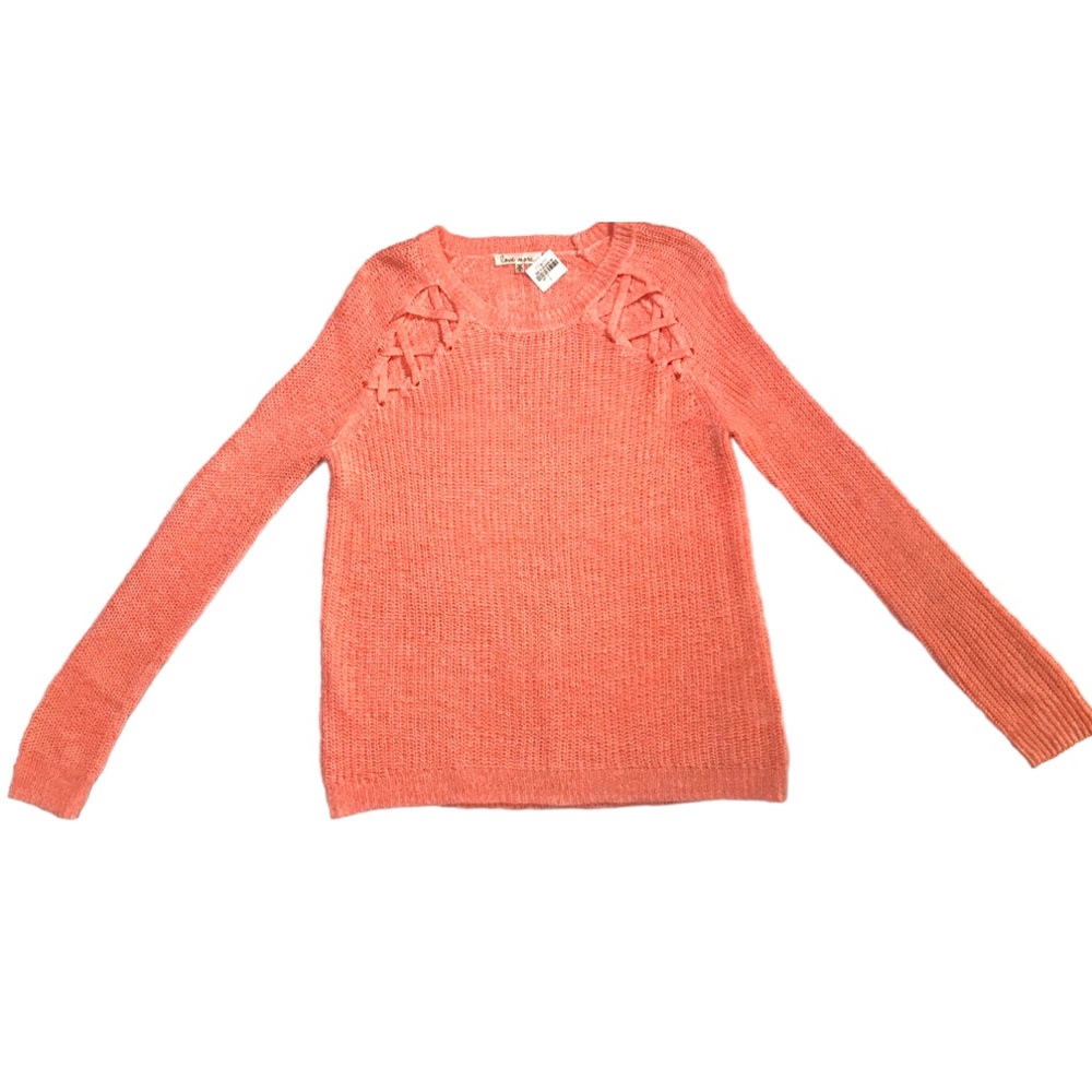 Love more sweater medium. Sundance catalog. Peach/Pink